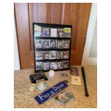 Various baseball cards and memorabilia