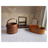 Shaker style oval tote, sugar bucket and unique tote