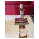 Stan Musial autographed baseball, 2 game used baseballs, Moline throwing photo