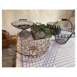 Metal boxes, totes and hatbox tin