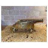 Brass cannon 6" barrel 8.5" overall