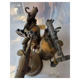 Three brass solder irons