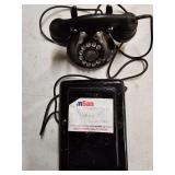 Old desk set phone rotary dial