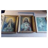 Wall Art various sizes, some religious iconography