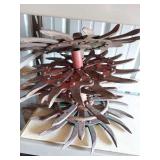 5 Rotary Hoe Wheels for upcycling art or garden decoration