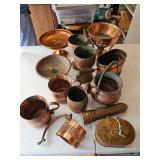 Copper, Silverplate, & Aluminum decor and serving