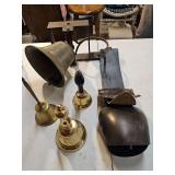 Various bells - school bell, cow bell, handheld