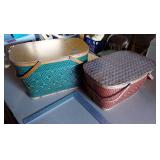 Pair of Picnic Baskets in red and green, perfect for Christmas!! Hawkeye and Red-Man brands
