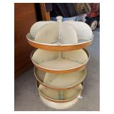 4 tier revolving storage unit