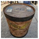 Griffith Labs PEP wooden container barrel, 22"H x 19"dia.