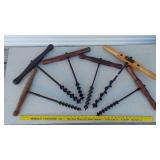 Antique T Handle Augers, restored