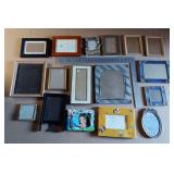Empty picture frames, vintage and modern, fancy and simple