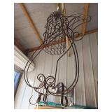 Outdoor Yard Garden Decor - wire planter boxes, decorative fence, steel wire lawn ornaments, pot holders, etc