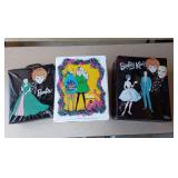 Vintage Barbie Doll Trunks Travel Cases (2 large, 1 slim)