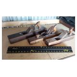 Three wood planes