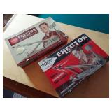 Vintage Erector Set Metal Boxes (empty) 2 unique designs