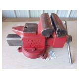 5" Bench Vise EXCELLENT RESTORED, Desmond Stephen MFG Co. Simplex Utility No.500 Swivel bench vise, 5" Jaws, 28#, 5-1/2 Throat