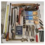Mixed tools with nice latching wooden box