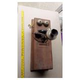Hand Crank Wall Phone, magneto generator mechanism inside, see photos