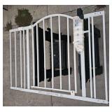 30x32" extendable gate (extends to 42"), and small dog yard fence