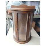 Round-front display case for Doll, 18"H x 11.5"W x 6.5"D