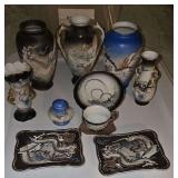 Japanese Dragon Ware, 10 pieces