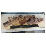 Five wood planes