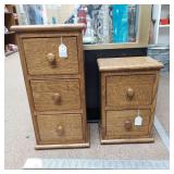 Pair of small Oak Drawers, handmade solid wood construction, sturdy & nice