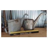 2 old Radiator fill cans