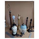 Lamps & Lamp Shades, including vintage ceramic panther TV lamp base