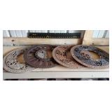 4 round stove pipe floor grates