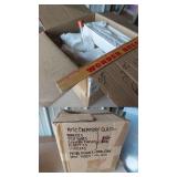 Chemistry glass, beakers, petri dishes, test tubes, nice wood microscope slide box