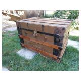 Flat-top trunk, 32.5"L x 18"D x 22"H