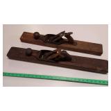 Two Large Wood Planes, 28" & 26"