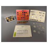 Tokens and “coins” as shown-Coins of Hawaii, Franklin Mint solid bronze collectors set presidential coins, Shell Mr President coins