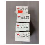 200 rounds 9mm ammo, factory load?