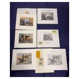 Three S/N Federal Duck Stamp Prints and Stamps 92/93, 96/97 and 99/00