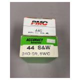 100 rounds assorted 44 mag, reloads