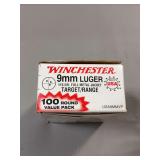 100 rounds Winchester 9mm