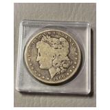 Morgan silver dollar 1900, NO mint mark
