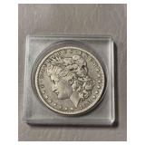 Morgan silver dollar  1891, NO mint mark