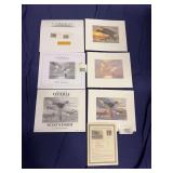 Three S/N Federal Duck Stamp Prints and Stamps 02/03, 03/04,  04/05