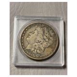 Morgan silver dollar 1900, NO mint mark