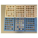 Two Lincoln Cent books 1959-1998 (63 coins) and Collection Starting 1975 (61 coins)