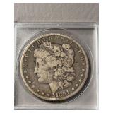 Morgan silver dollar  1881, unmarked