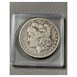 Morgan silver dollar  1890, NO mint mark