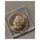 One Troy ounce silver round dated 1984, marked Silver Trade  Unit