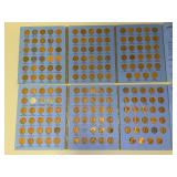 Two Lincoln Head Cent coin books Collection 1909 to 1940 Number one (79 coins) and Collection starting 1941 Number two (87 coins)