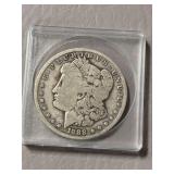 Morgan silver dollar  1888, NO mint mark