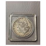 Morgan silver dollar  1897, NO mint mark